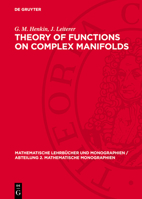 Theory of Functions on Complex Manifolds 3112721829 Book Cover