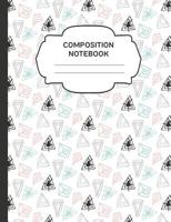 Composition Notebook: College Ruled Narrow Line Comp Books for School - Triangle Scribbles Doodles 179650047X Book Cover