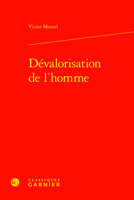 Devalorisation De L'homme (Etudes D'histoire Et De Philosophie Religieuses, 31) 2406161986 Book Cover