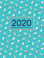 2020 Planner Weekly & Monthly 8.5x11 Inch: Dogs Routine One Year Weekly and Monthly Planner + Calendar Views 1698890192 Book Cover