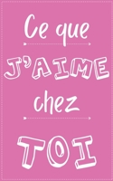Ce que j'aime chez toi: Livre de déclaration d'amour pour elle | 53 pages à personaliser avec Humour et Originalité (French Edition) B084DFY8R5 Book Cover