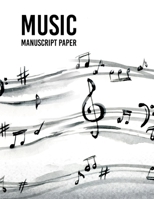 Wide Staff music Manuscript Paper: Music Manuscript Paper / White Marble Blank Sheet Music / Notebook for Musicians / Staff Paper / Composition Books Gifts ... * Large * 9 Stave * 102 pages * 1674243650 Book Cover