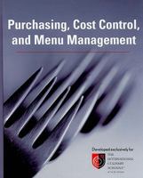 Purchasing Cost Control, and Menu Management 0470179163 Book Cover