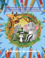 Zoológico de animales - Este adorable libro para colorear está lleno de una gran variedad de animales para colorear: animales marinos, animales de ... bosque y animales de circo B08CWB7Q9Q Book Cover
