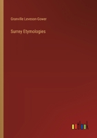 Surrey Etymologies 3385245966 Book Cover