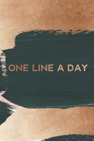 One Line A Day: Diary for Daily Journal Writing. A Five-Year Memory Book for Daily Reflections and Mindful Journal Writing. 1655182129 Book Cover