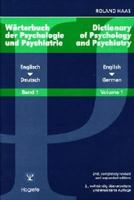 Dictionary of Psychology and Psychiatry: Volume 1: English-German 0889373000 Book Cover
