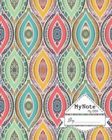 Notebook : My Note My Idea ,8 x 10, 110 pages :Ethnic-seamless-pattern: 1975756061 Book Cover