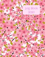 Log Book 2020: Low content book publishers log book. List date made, isbn, title, interior source and imprint used. Perfect to organize and track books published. Pretty pink cherry blossom design 1675720312 Book Cover