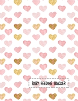 Baby Feeding Tracker: Lovely valentines heart cover design for Newborns feeding, keep track milestone, doctor appointments, diapers changing, immunizations log, baby daily log 1661680216 Book Cover