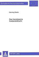 Das Franzoesische Insiderstrafrecht 3631463847 Book Cover