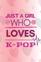 Just A Girl Who Loves K-Pop: K-Pop Lovely Music: (6x9 Journal): College Ruled Lined Writing Notebook, 99 Pages 1676244123 Book Cover