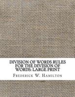 Division of Words 3752309946 Book Cover