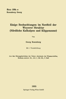 Einige Beobachtungen im Nordteil der Weyerer Struktur (Nördliche Kalkalpen und Klippenzone) 3662238020 Book Cover