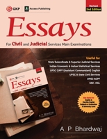 Essays for Civil and Judicial Services Main Examinations 9389718422 Book Cover