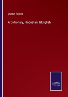 A Dictionary, Hindustani & English 3375130945 Book Cover