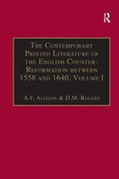 The Contemporary Printed Literature of the English Counter-Reformation Between 1558 and 1640: Volume I: Works in Languages Other Than English 0859676404 Book Cover