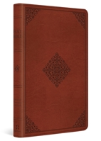 ESV Large Print Value Thinline Bible (Trutone, Tan, Ornament Design) B0FX3HGKZ9 Book Cover
