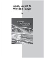 Study Guide/ Working Papers for College Accounting 0077430743 Book Cover