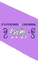 Password Logbook: Tiger Internet Password Keeper With Alphabetical Tabs | Pocket Size 5 x 8 inches (vol. 1) 1659541662 Book Cover