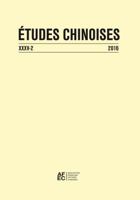 Etudes Chinoises XXXV-2 (2016) 2252040149 Book Cover