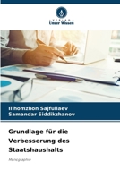 Grundlage für die Verbesserung des Staatshaushalts: Monographie (German Edition) 6208664136 Book Cover