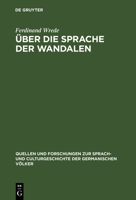 �ber die Sprache der Wandalen (erster Teil) 3110994143 Book Cover