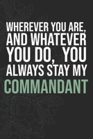 Wherever you are, And whatever you do,  You always Stay My Commandant 1660290104 Book Cover