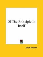 Of The Principle In Itself 1425304265 Book Cover