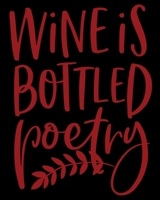 Wine Is Bottled Poetry: Shopping List Notebook For The Wine Enthusiast 1654751588 Book Cover