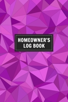 Homeowner's Log Book: Log Book for Keeping Track of All Maintenance and Repairs of Your Home's Systems and Appliances - Record Upgrades and Home Improvements - Purple Geometric Pattern Cover 1689373946 Book Cover