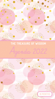 The Treasure of Wisdom - 2022 Pocket Planner - Bubbles and Gold - Peach: An 18 Month Planner with Inspirational Bible Verses 1632642565 Book Cover