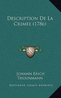 Description De La Crimee (1786) 1104730251 Book Cover