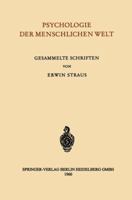 Psychologie der menschlichen Welt: Gesammelte Schriften 354002607X Book Cover