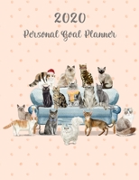 2020 Personal Goal Planner: Productivity & Goal Setting Workbook Organizer, Cats on Sofa Design 1710128836 Book Cover