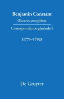 Correspondance 1774-1792 (Quatrieme Periode (1821-1830)) (French Edition) 348450451X Book Cover