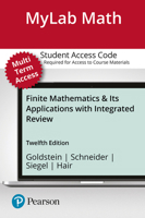 MyLab Math plus Pearson eText -- 24-Month Standalone Access Card -- for Finite Mathematics & Its Applications with Integrated Review (12th Edition) 0135901359 Book Cover