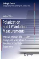 Polarization and CP Violation Measurements: Angular Analysis of B -> ?K* Decays and Search for CP Violation at the Belle Experiment 3319057553 Book Cover