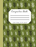 Composition Book: Flower/Botanical Cover, 70 Sheets, 140 Pages, Perfect for Students 1092178406 Book Cover