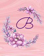 B: Monogrammed Large Print Sudoku Puzzles Activity Book - Game Instructions and Answer Key - Perfect Gift For Women, Teens, Retirees 1099669375 Book Cover