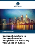 Unternehmertum in Unternehmen im Vergleich zur Leistung von Sacco in Kenia (German Edition) 6208859859 Book Cover