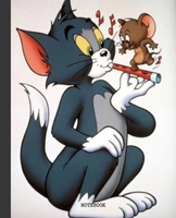 Notebook: Cartoon Tom and Jerry Soft Glossy Cover Graph Paper Pages Book 7.5 x 9.25 Inches 110 Pages 1692431803 Book Cover