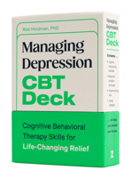 Managing Depression CBT Deck: Cognitive Behavioral Therapy Skills for Life-Changing Relief 059388602X Book Cover