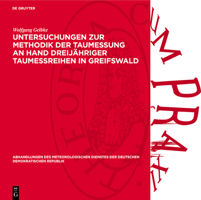 Untersuchungen Zur Methodik Der Taumessung an Hand Dreijähriger Taumeßreihen in Greifswald 3112783689 Book Cover