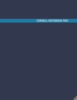 Cornell Notebook Pro: Large Note Taking System For School And University. College Ruled Pretty Light Notes. Asphalt Cerulean Blue Cover - Trendy Note Paper Journal. Cornell Notes Notebook. 1692201344 Book Cover