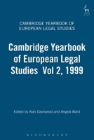 Cambridge Yearbook of European Legal Studies Volume 2, 1999 184113127X Book Cover