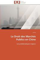Le Droit Des Marcha(c)S Publics En Chine 3841783740 Book Cover