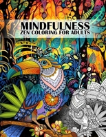 Mindfulness Coloring Book for Adults: Amazing Zen and Mandala Animals 9198865749 Book Cover