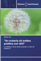 An materia sit entitas positiva aut nihil 6138393422 Book Cover