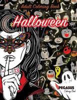 Adult Coloring Book: Scary and Elegant Coloring Book for Halloween 1539117987 Book Cover
